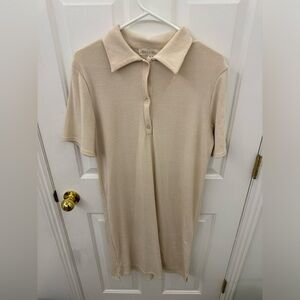 Cute beige summer dress.